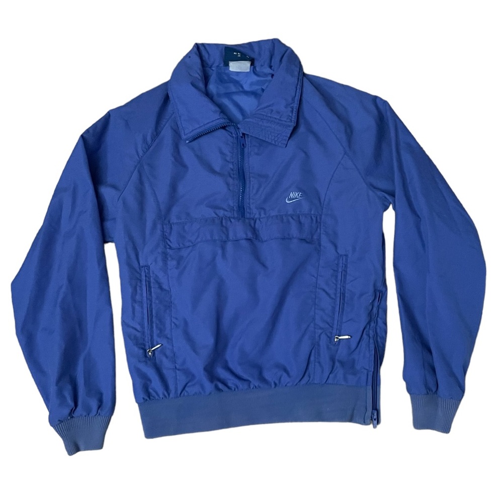Vintage Nike Track Suit / Windbreaker Light Royal Blue Top & Bottom Medium - Picture 2 of 10